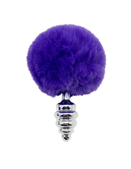 Пробка с хвостиком Metal Anal Fluffy Twist S